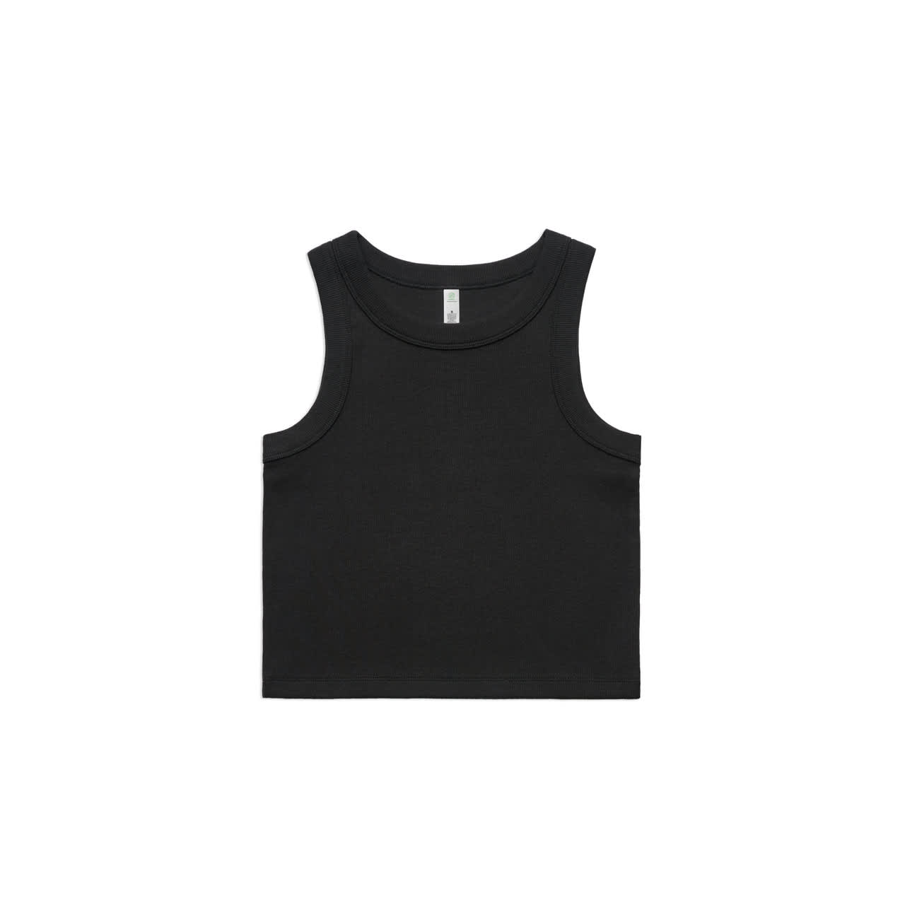 AS Colour Womens Organic Rib Crop Tank [88-4064G]