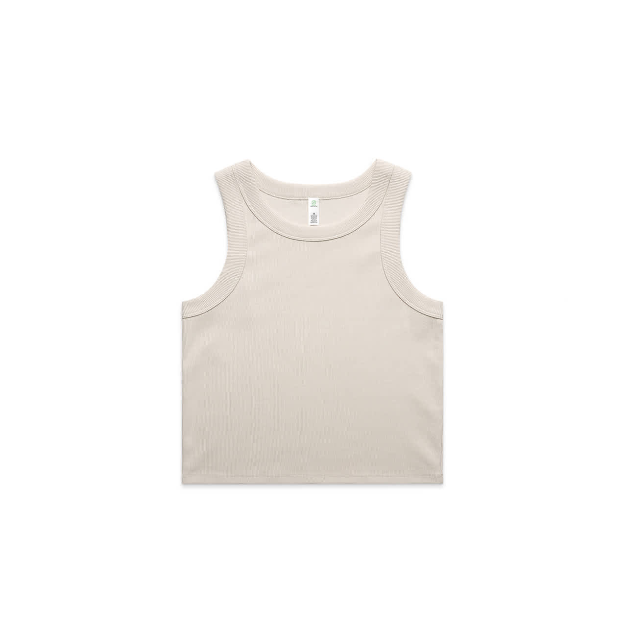 AS Colour Womens Organic Rib Crop Tank [88-4064G]