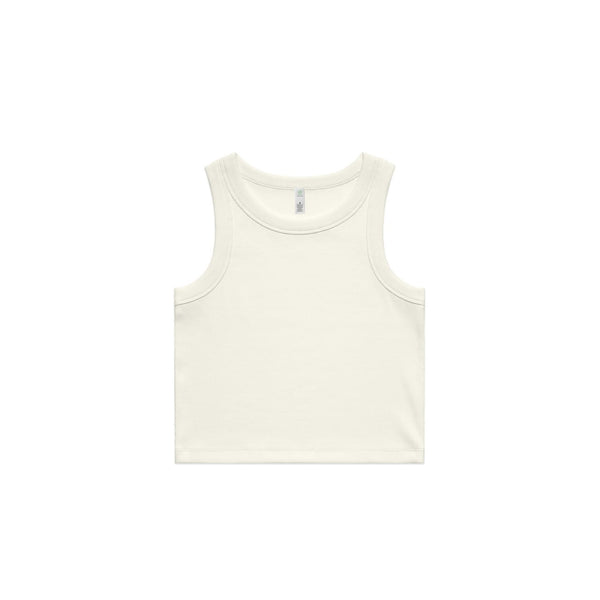 AS Colour Womens Organic Rib Crop Tank [88-4064G]