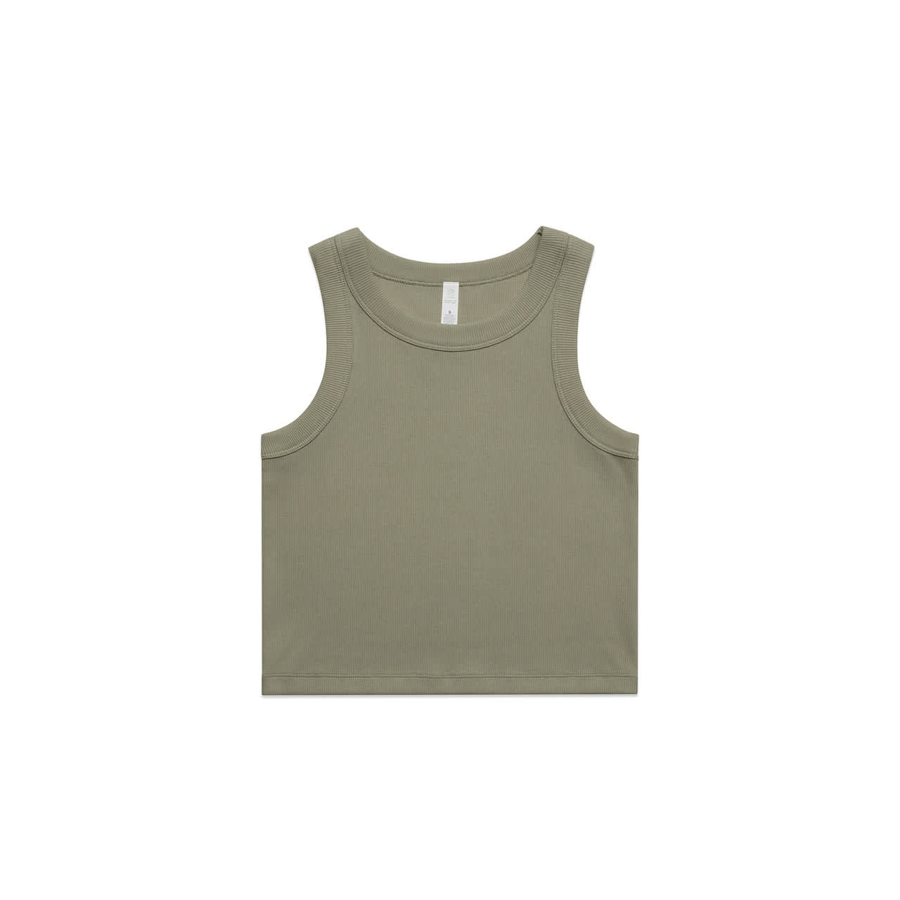 AS Colour Womens Organic Rib Crop Tank [88-4064G]
