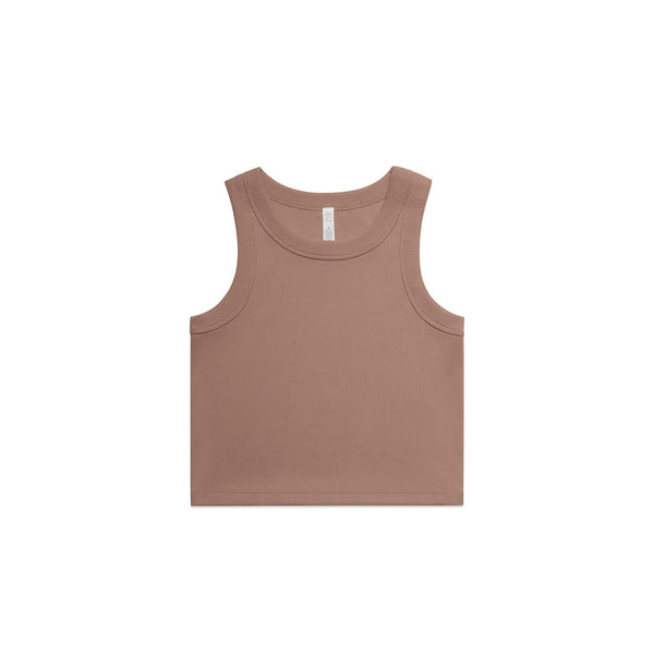 AS Colour Womens Organic Rib Crop Tank [88-4064G]