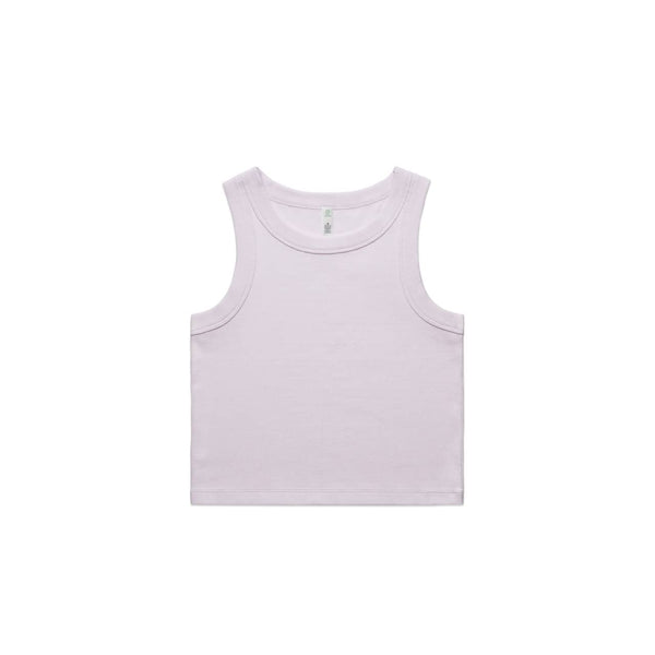 AS Colour Womens Organic Rib Crop Tank [88-4064G]