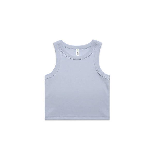 AS Colour Womens Organic Rib Crop Tank [88-4064G]