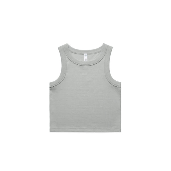 AS Colour Womens Organic Rib Crop Tank [88-4064G]