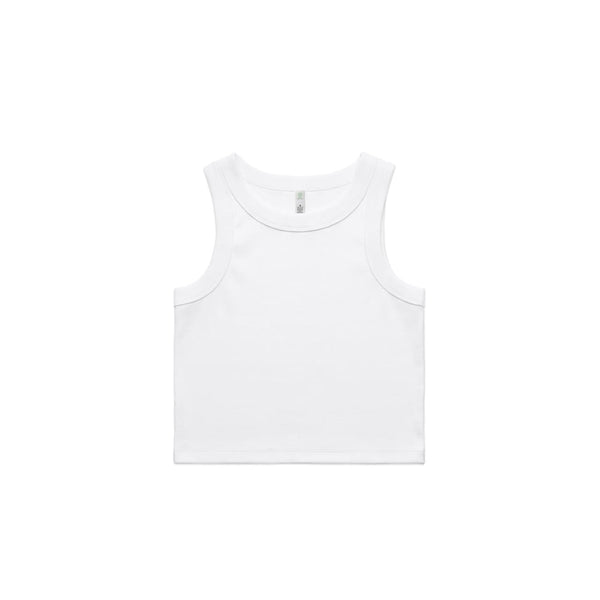 AS Colour Womens Organic Rib Crop Tank [88-4064G]