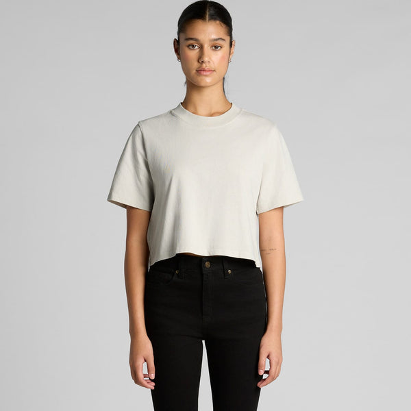AS Colour Womens Heavy Faded Crop Tee [88-4089]