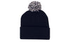 Acrylic Beanie with Pom Pom [22-4256]