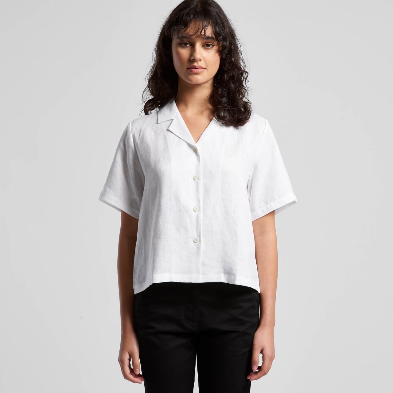 AS Colour Womens Linen S/S Shirt [88-4420]