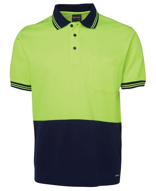 JBs Hi Vis S/S Cotton Back Polo [68-6HPS]