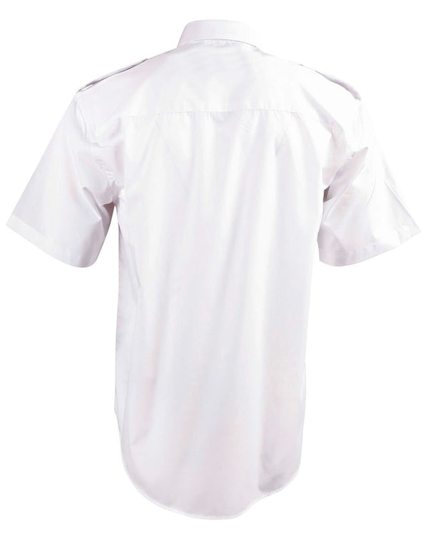 Unisex epaulette shirt short sleeve [53-BS06S]