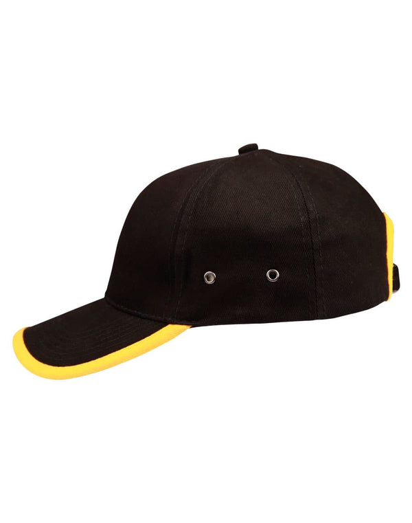 Heavy brushed cotton peak  back trimp cap [53-CH17]