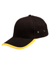Heavy brushed cotton peak  back trimp cap [53-CH17]