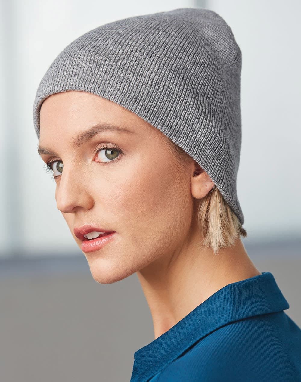 Acrylic Knitted Marl Beanie [53-CH22]