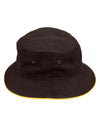 soft washed sandwich bucket hat [53-CH31]