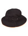 soft washed sandwich bucket hat [53-CH31]