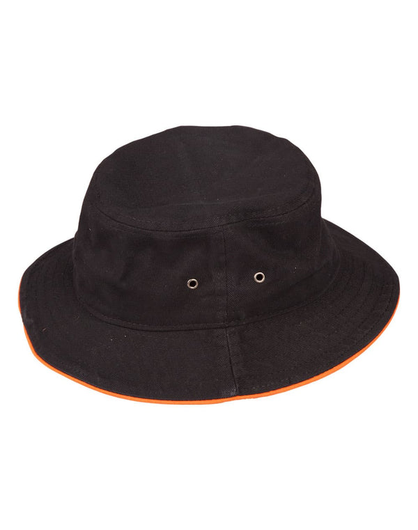 soft washed sandwich bucket hat [53-CH31]