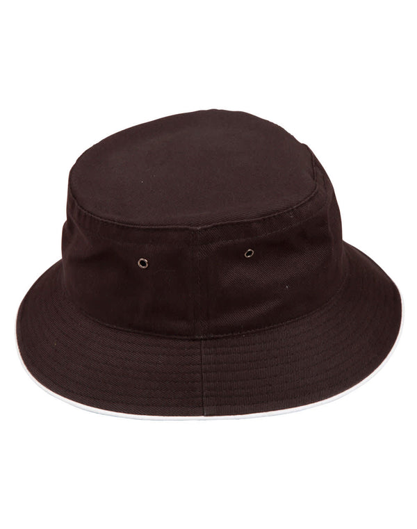 soft washed sandwich bucket hat [53-CH31]