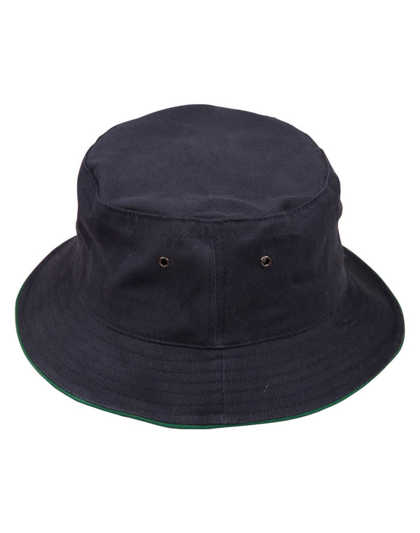 soft washed sandwich bucket hat [53-CH31]