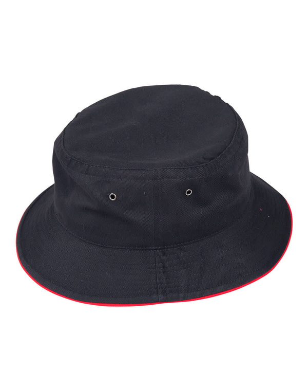 soft washed sandwich bucket hat [53-CH31]