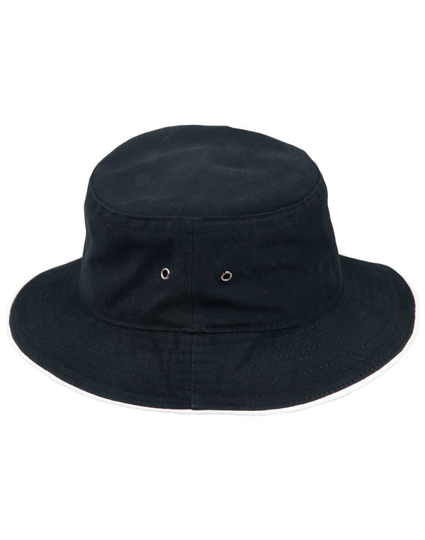 soft washed sandwich bucket hat [53-CH31]