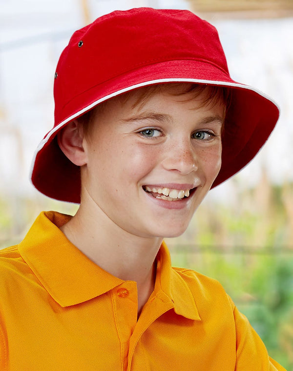 soft washed sandwich bucket hat [53-CH31]