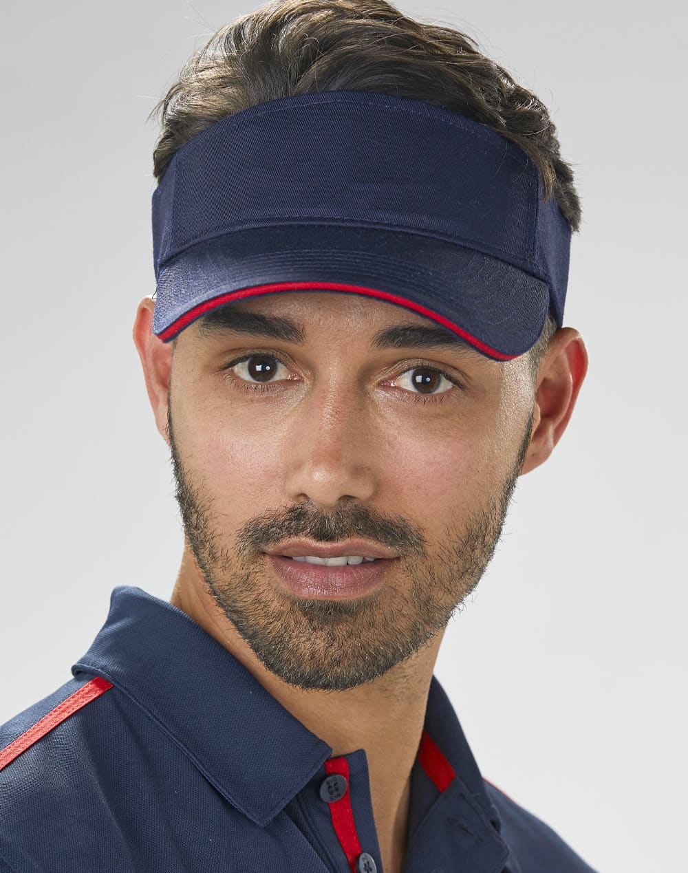 Polo twill visor [53-CH49]