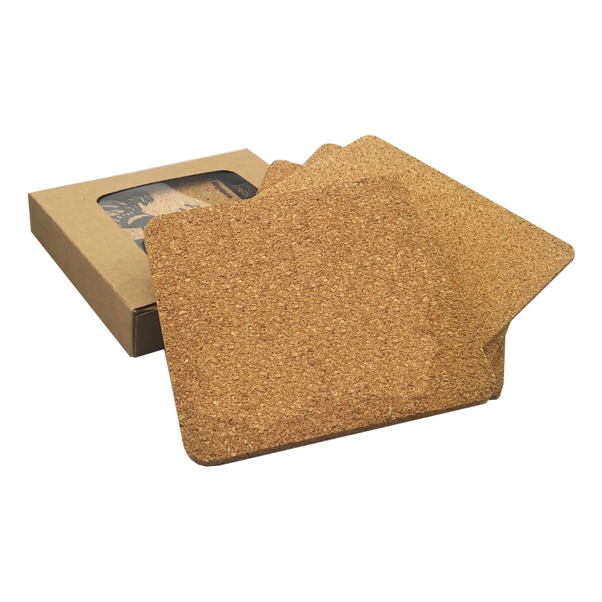 Vineyards Cork Coaster Square Set of 4 [19-CST005]