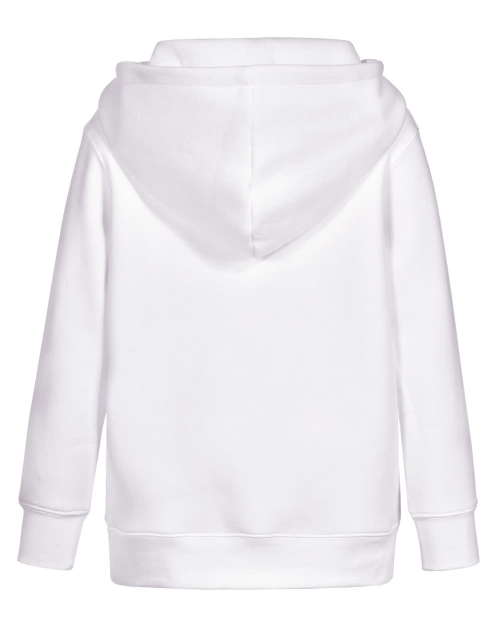 Kids Close Front  Contrast Fleecy Hoodie [53-FL09K]