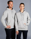 Adults Close Front  Contrast Fleecy Hoodie [53-FL09]