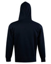 Kids Close Front  Contrast Fleecy Hoodie [53-FL09K]