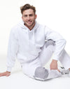 Adults Close Front  Contrast Fleecy Hoodie [53-FL09]