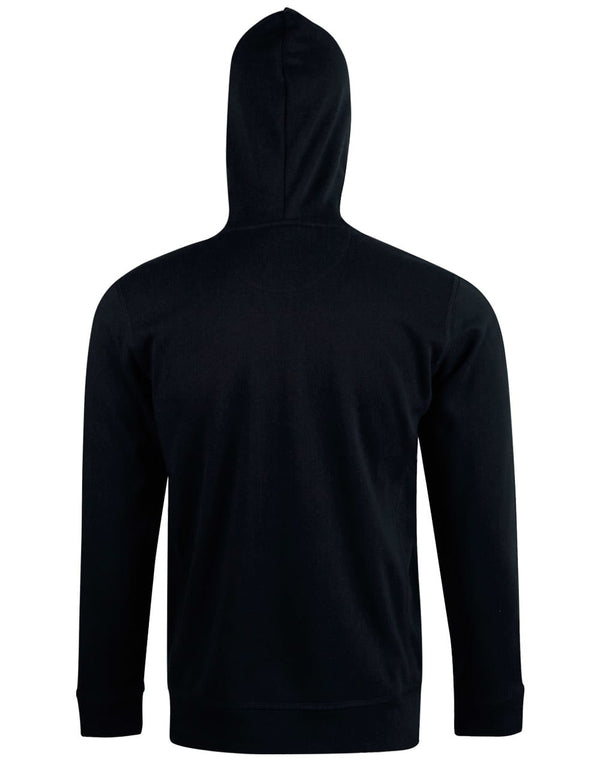 Mens Full Zip Contrast Fleece Hoodie [53-FL17]