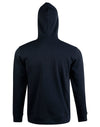 Mens Full Zip Contrast Fleece Hoodie [53-FL17]