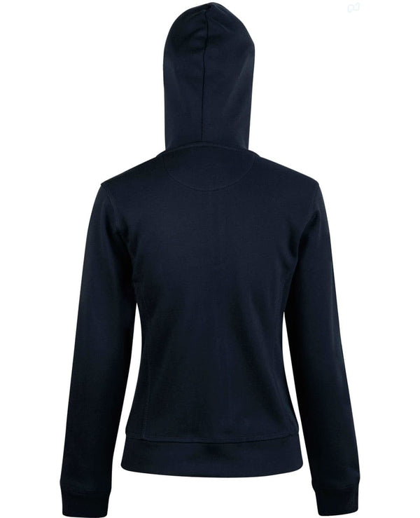 Ladies Full Zip Contrast Fleece Hoodie [53-FL18]