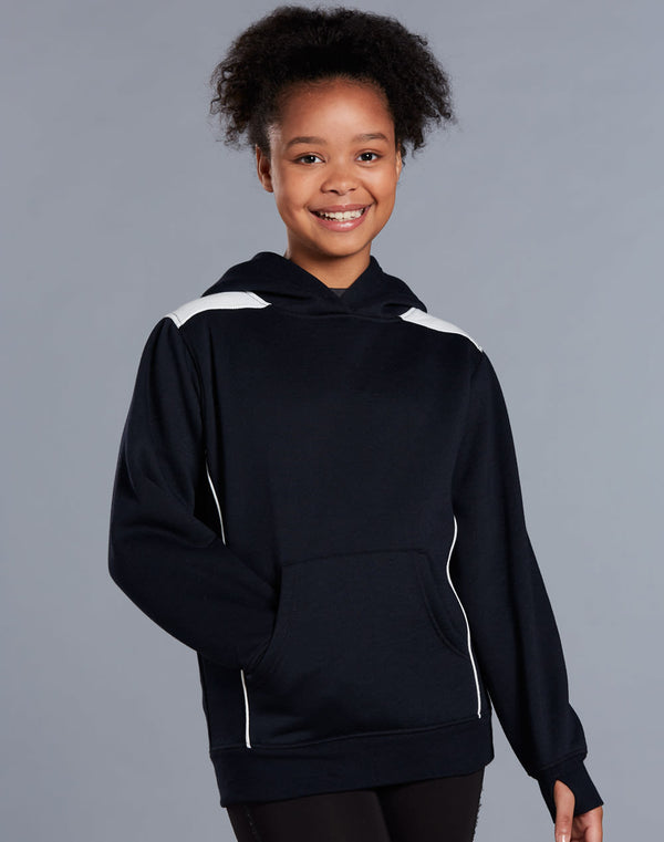Kids Kangaroo Pocket Contrast Hoodie [53-FL19K]