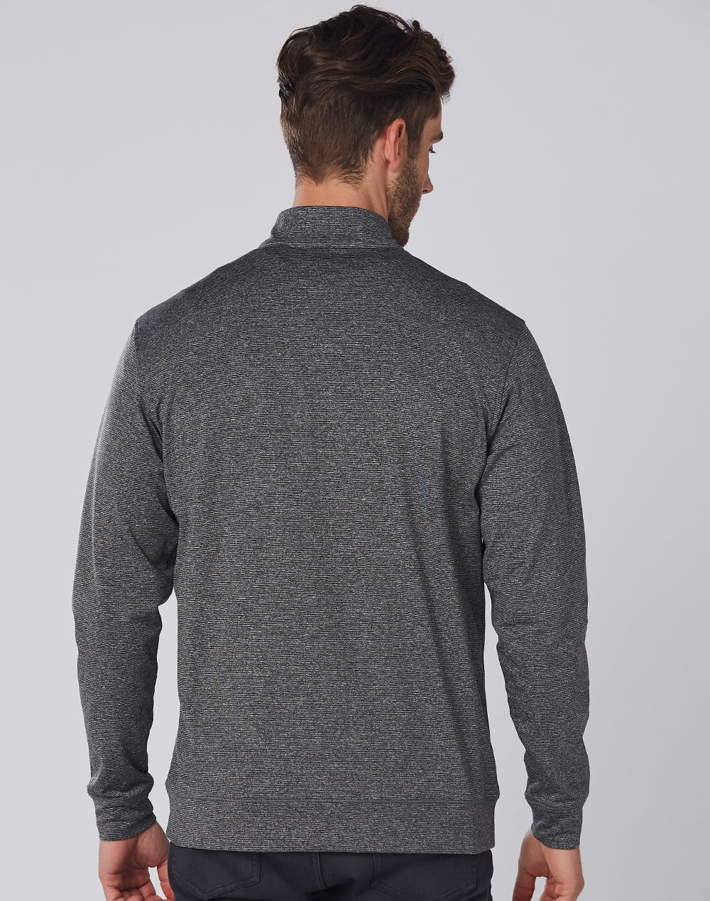 Mens Half Zip L/S Sweat Top [53-FL25]