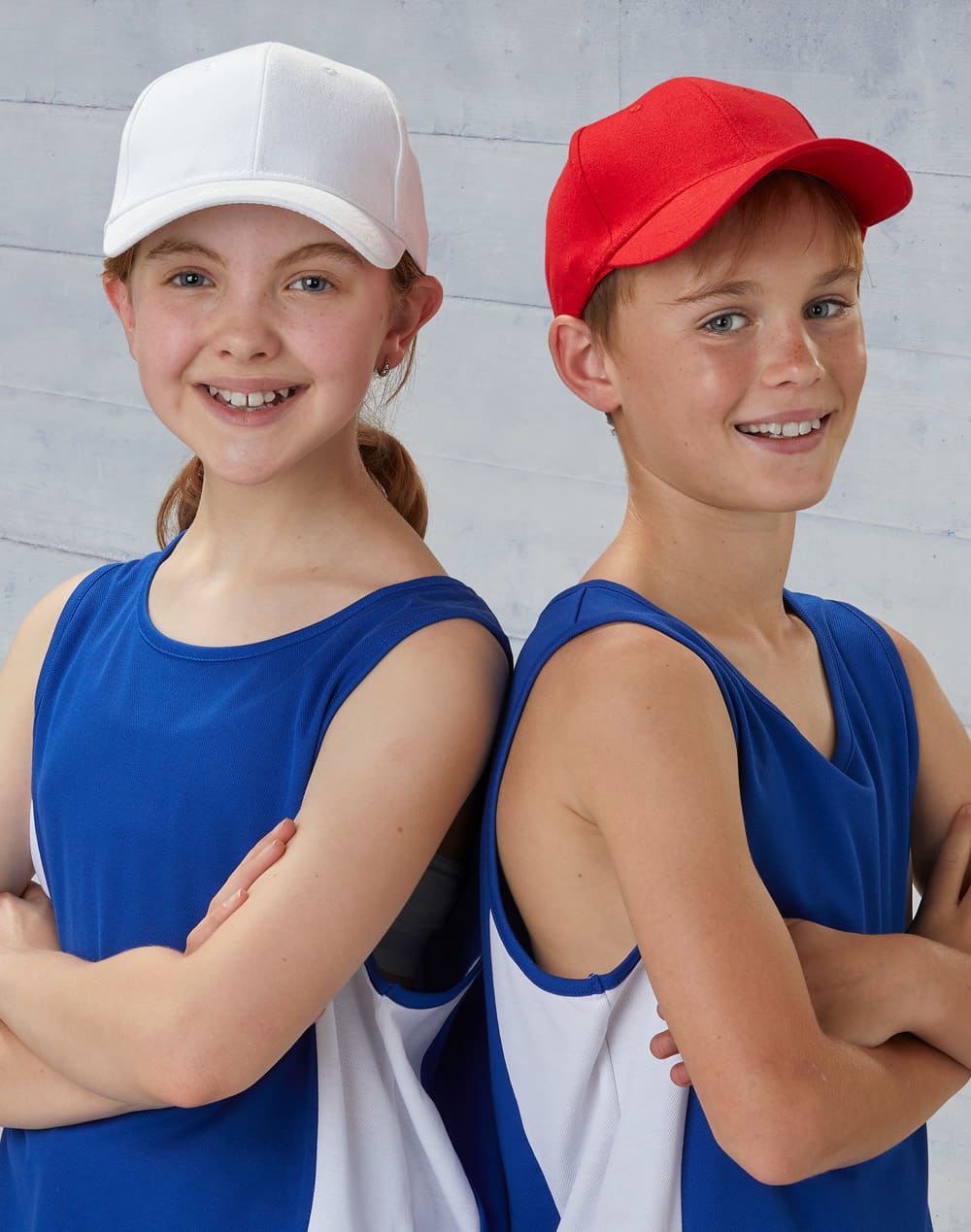 Kids brushed cotton cap [53-H1055]