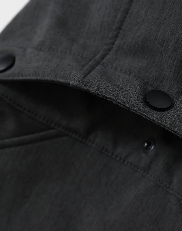 Mens Softshell Full Zip Hoodie [53-JK33]