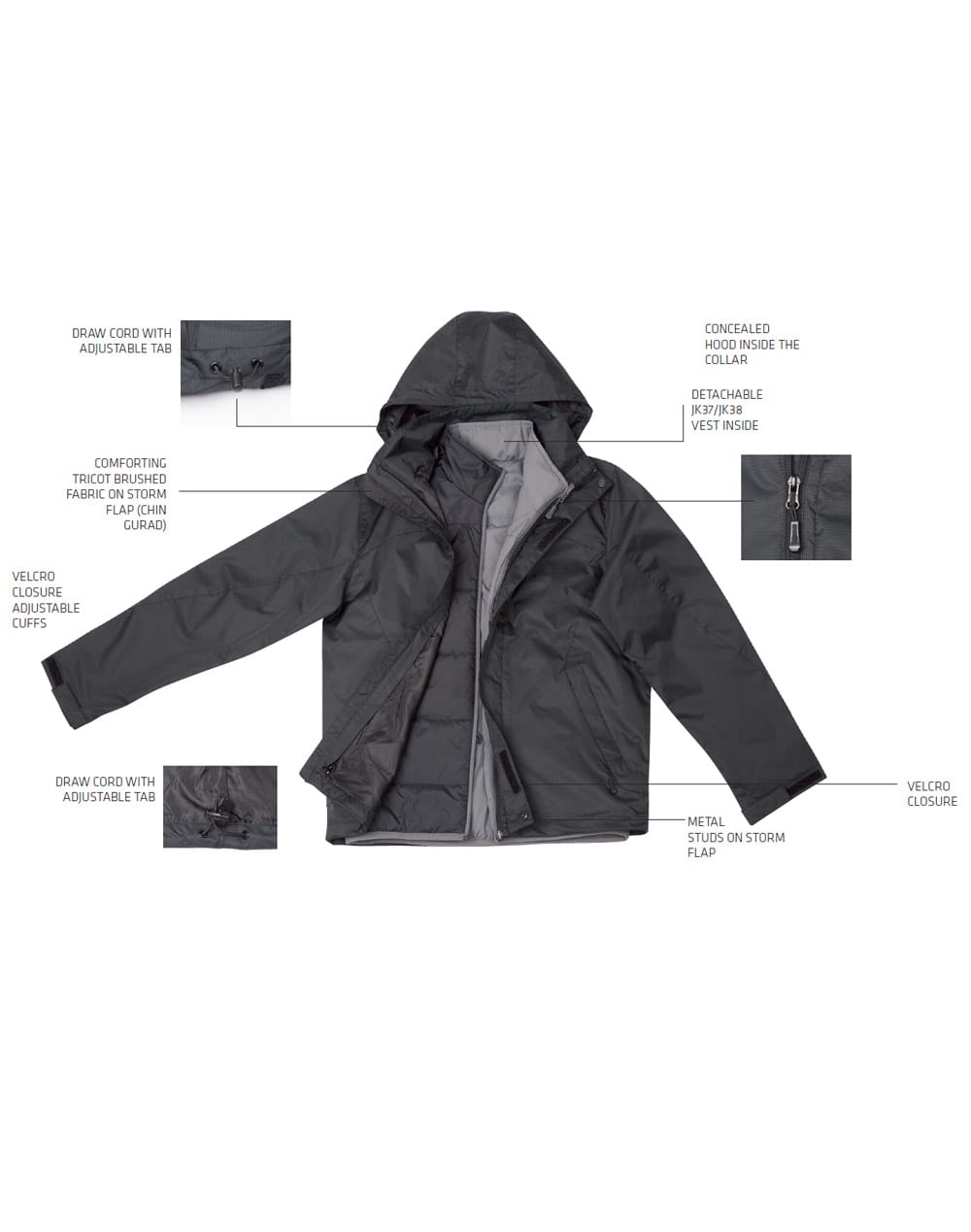 Mens Versatile Jacket [53-JK35]
