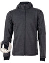 Mens Heather Bonded Fleece Jacket [53-JK41]