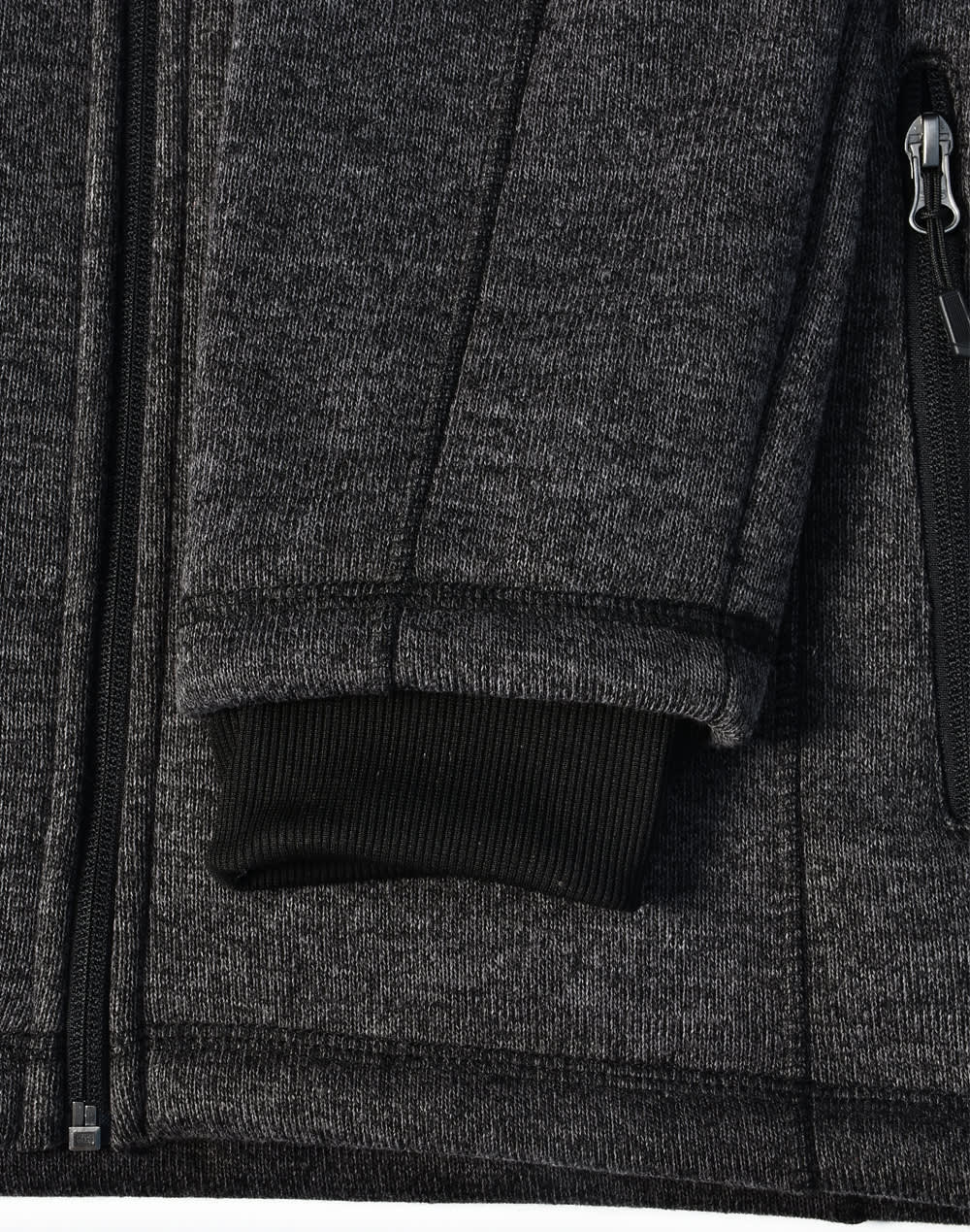 Mens Heather Bonded Fleece Jacket [53-JK41]