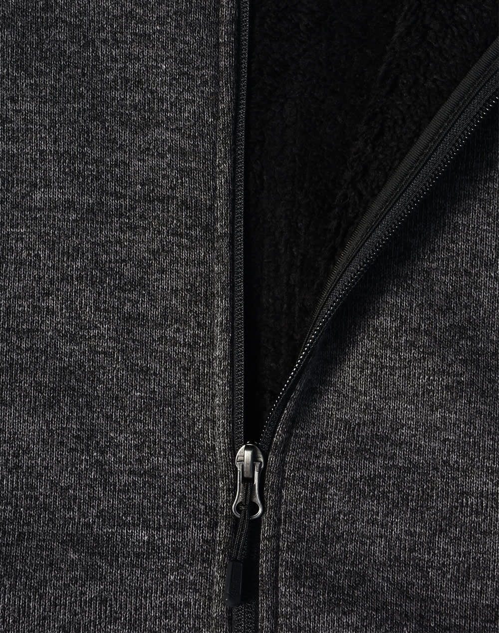 Mens Heather Bonded Fleece Jacket [53-JK41]