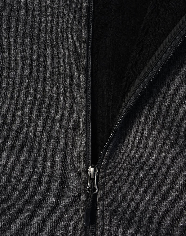 Mens Heather Bonded Fleece Jacket [53-JK41]