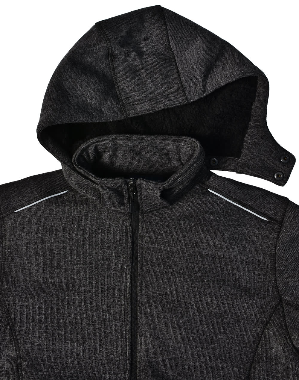 Mens Heather Bonded Fleece Jacket [53-JK41]