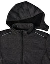 Mens Heather Bonded Fleece Jacket [53-JK41]