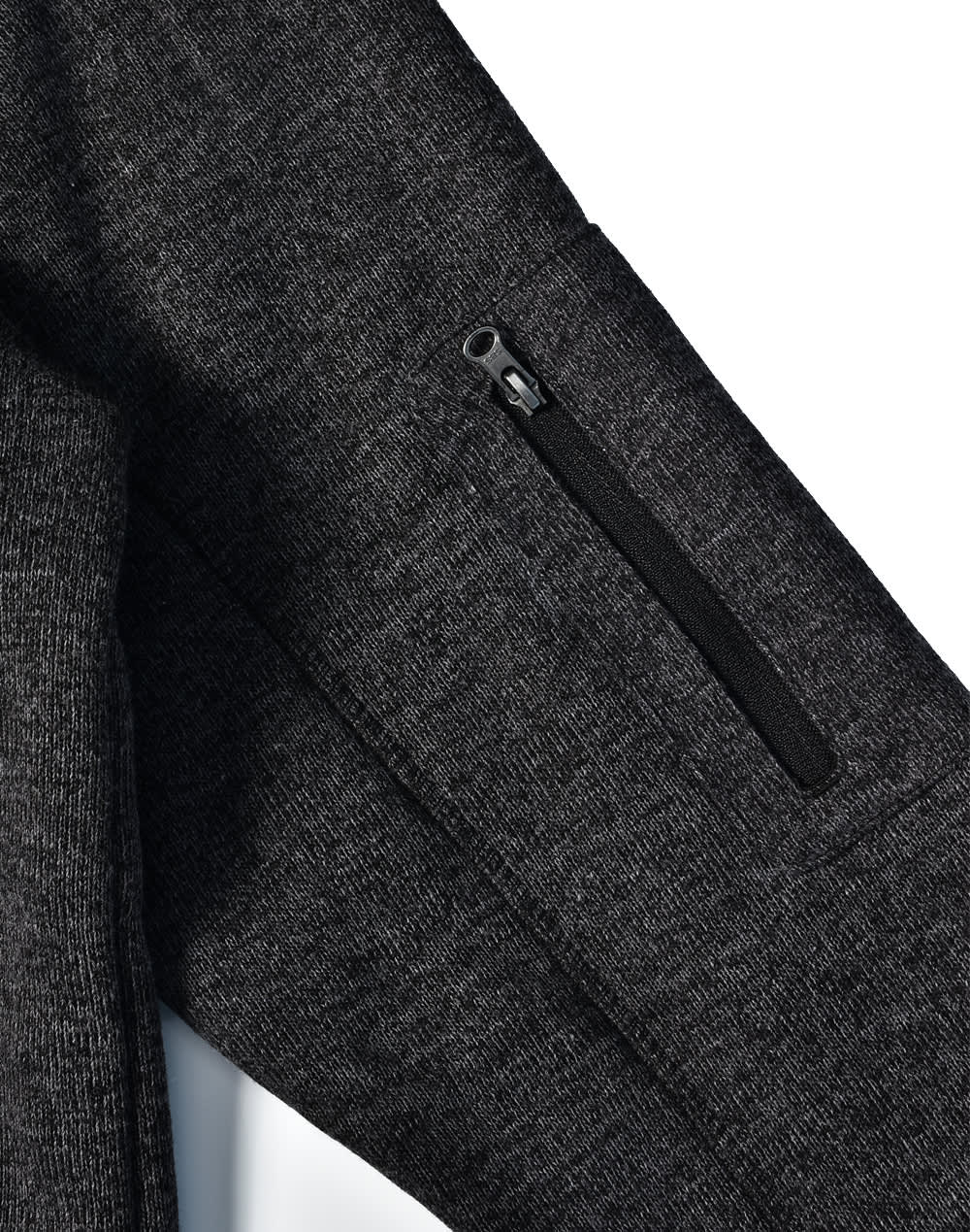 Mens Heather Bonded Fleece Jacket [53-JK41]