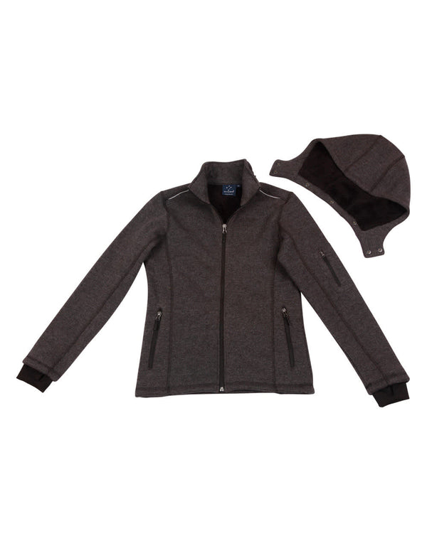 Ladies Heather Bonded Fleece Jacket [53-JK42]