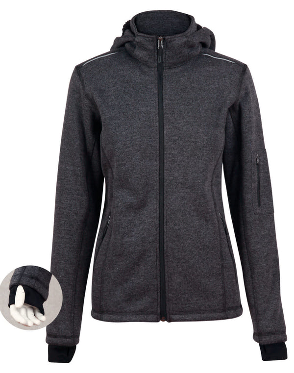 Ladies Heather Bonded Fleece Jacket [53-JK42]