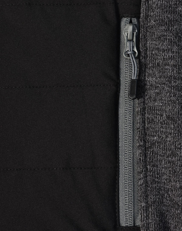 Mens Heather Sleeve/Quilted Body Jacket [53-JK43]