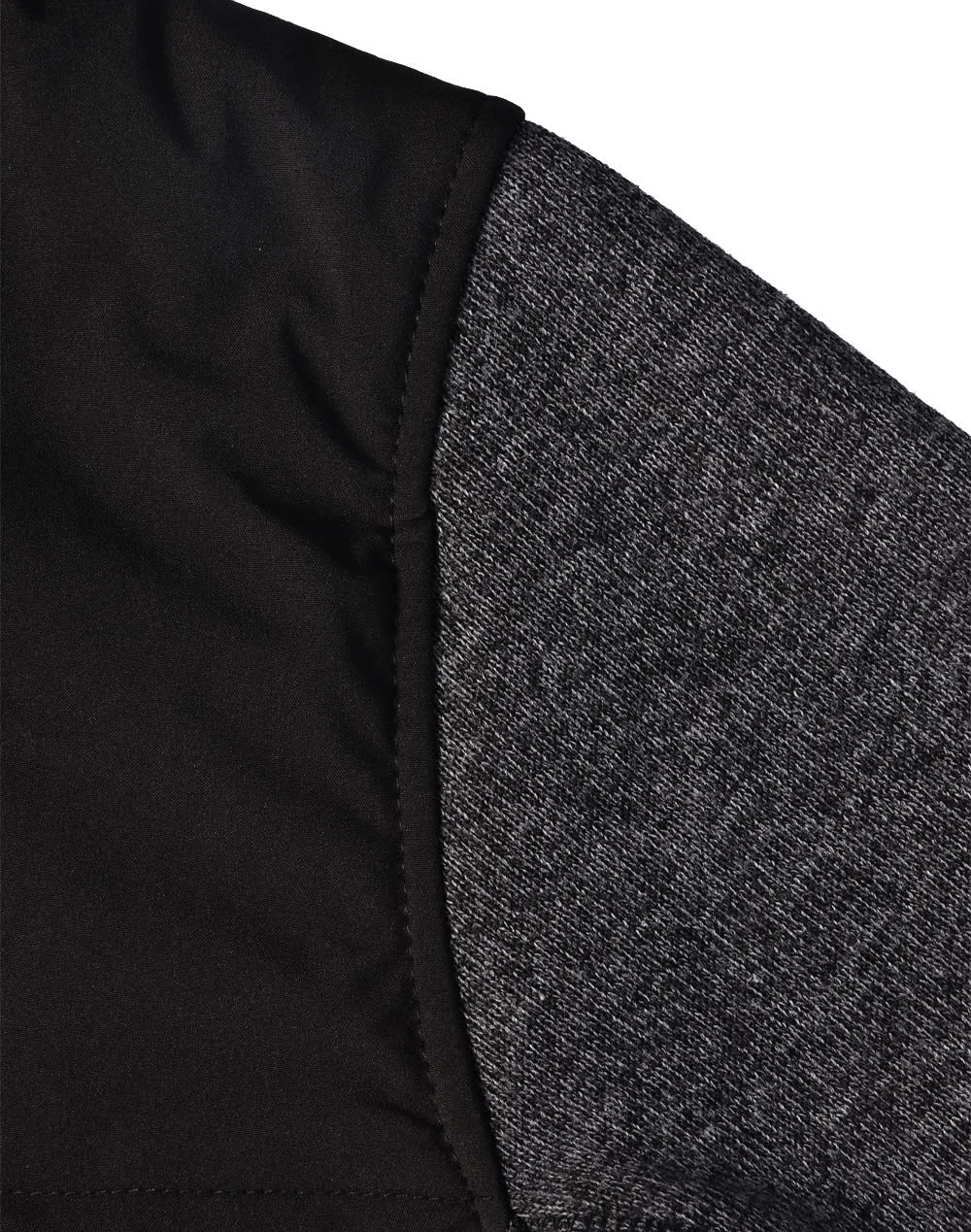 Mens Heather Sleeve/Quilted Body Jacket [53-JK43]